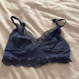 Colsie Dusty Blue Lace Bralette